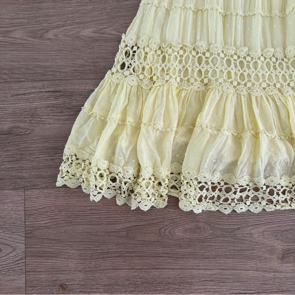 Free People Cruel Intensions Mini‎ Dress Lemon FLAW - Picture 5 of 9